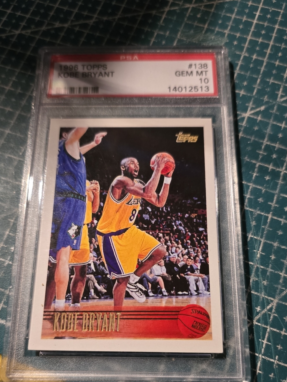 1996 Topps Kobe Bryant #138 PSA 10 Basketball Card